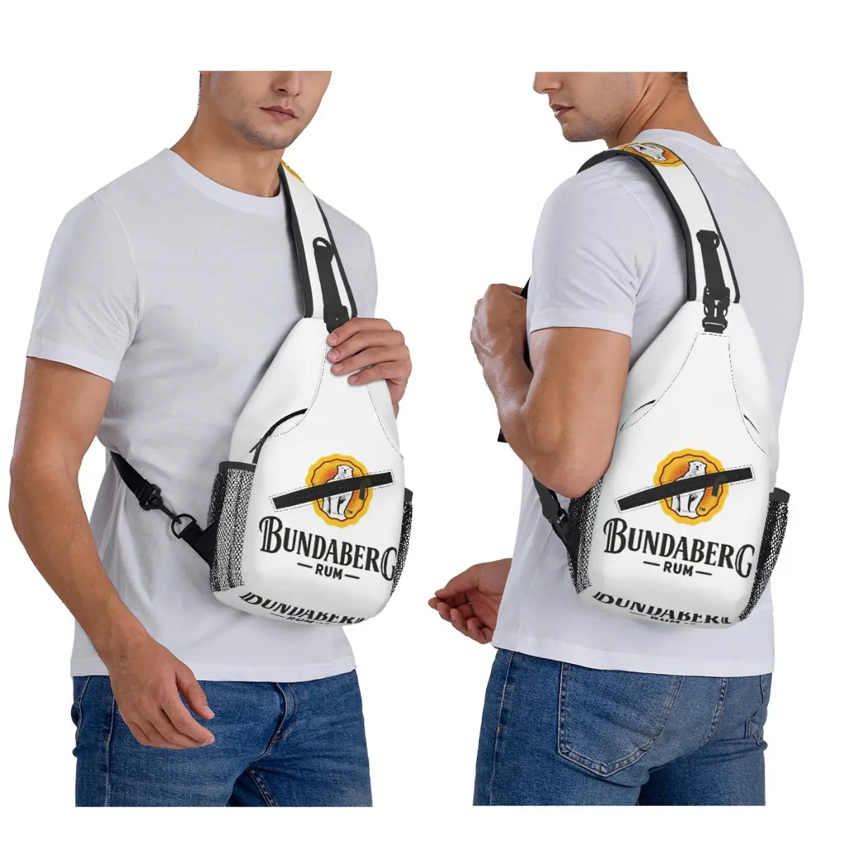 

Bundaberg Rum Chest Bag Men Sling Crossbody Backpack Chest Bag Traveling Hiking Daypack Shoulder Bag