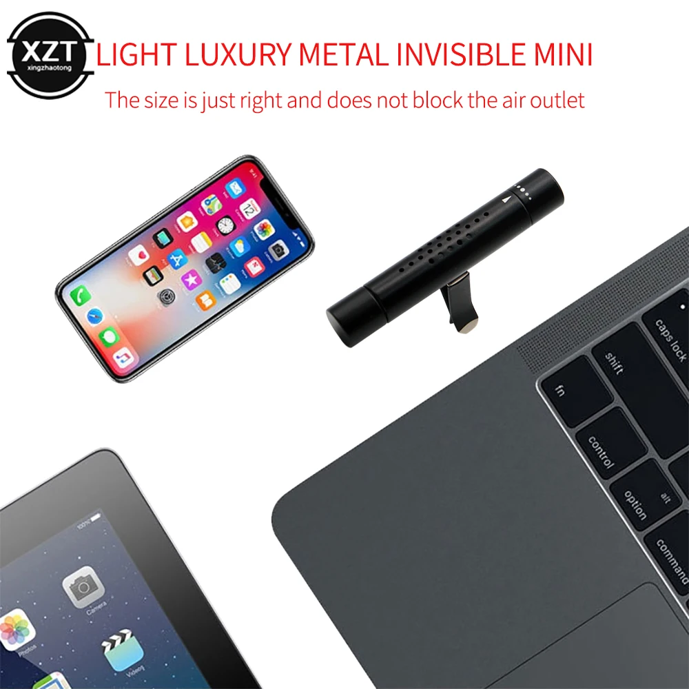 عطر سيارة معدني لمكيف الهواء ، ناشر رائحة ، موزع رائحة منفذ الهواء ، زخرفة صلبة بمشبك ، إبداعي #6