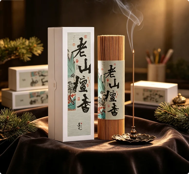 Premium Old Mountain Sandalwood Stick Incense | Half Jin Large Capacity Pack Rich mellow woody scent with soft milky undertones