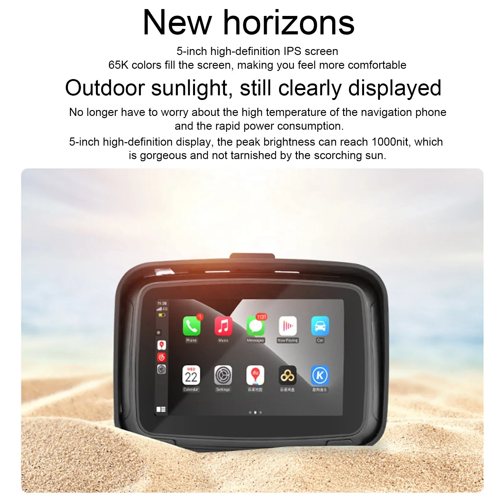 OTTOCAST Upgrade the original Gps Car Navigator Motorbike Gps Carplay Screen Motorcycle Screen Wireless Android Auto Display