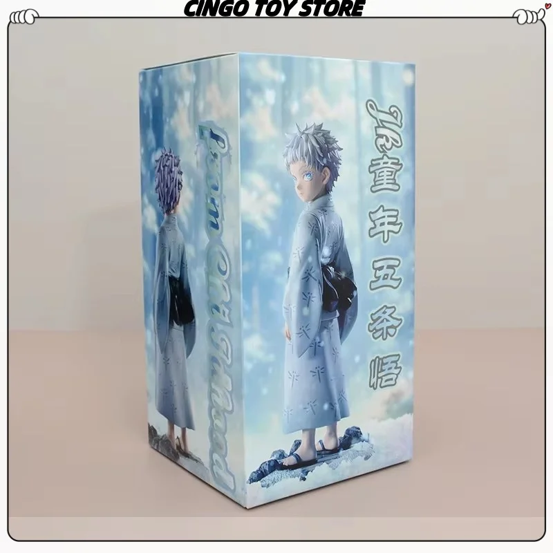 Anime Jujutsu Kaisen Jeugd Satoru Gojo Pop Standbeeld Model Q Versie Pvc Collectie Tafelblad Decoratie Kid Speelgoed Verjaardagscadeautjes