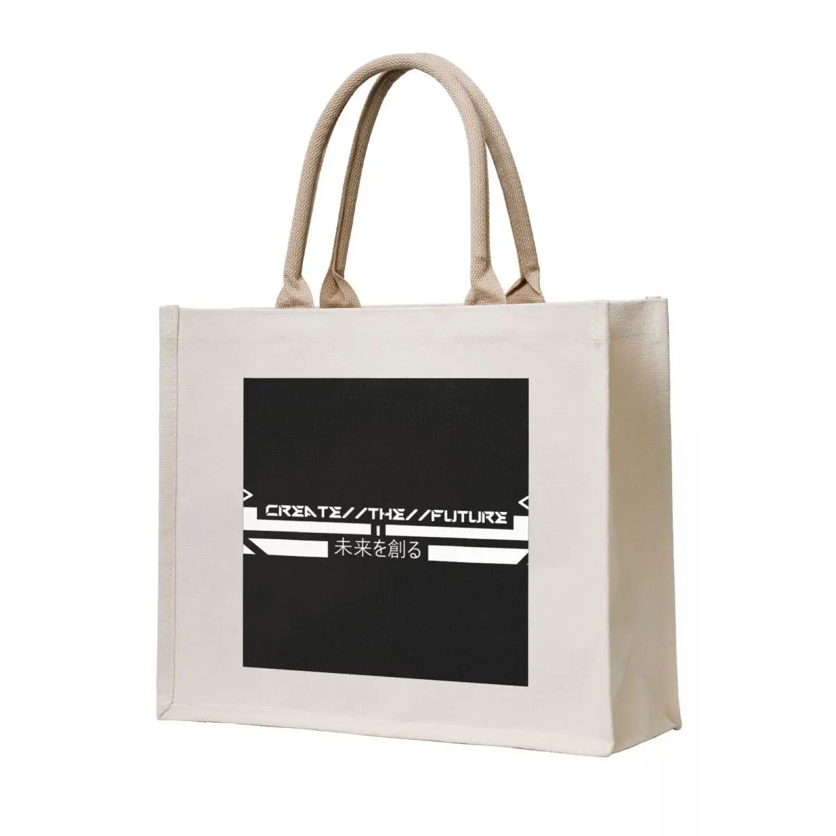 

Create//The//Future White Tote Bag eco bag folding shopper bags for women Lady bags