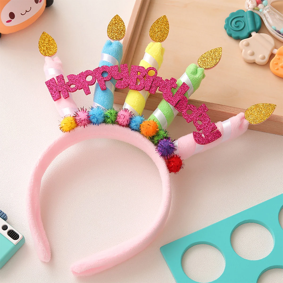 1PC Birthday candles hairband party decorations hair accessories headdress