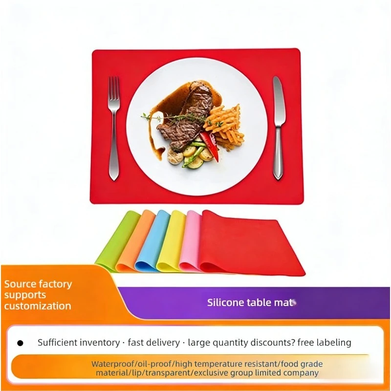 

40*30*0.055CM Silicone Baking Mat Non Stick Pan Liner Placemat Table Protector Kitchen Pastry Liner Baking Bakeware Mat Coasters