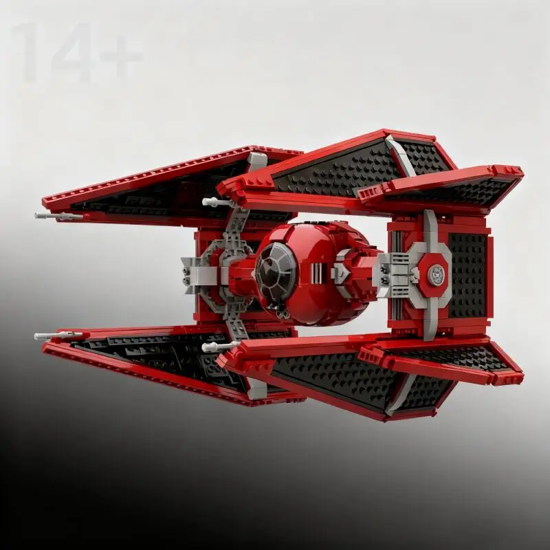 

НОВЫЙ 496 шт. подходит для 75240 Royal Guard Interceptor, космический знаменитый TIE-Fighter, модель здания, кирпичи, игрушки, детские подарки на Рождество и день рождения