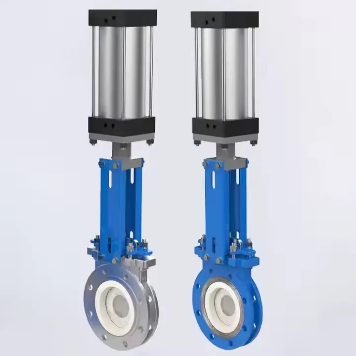 Open Closed Type Pneumatic Knife Gate Valve Flange Cast Steel Gate Valve Wafer Knife Gate Valve