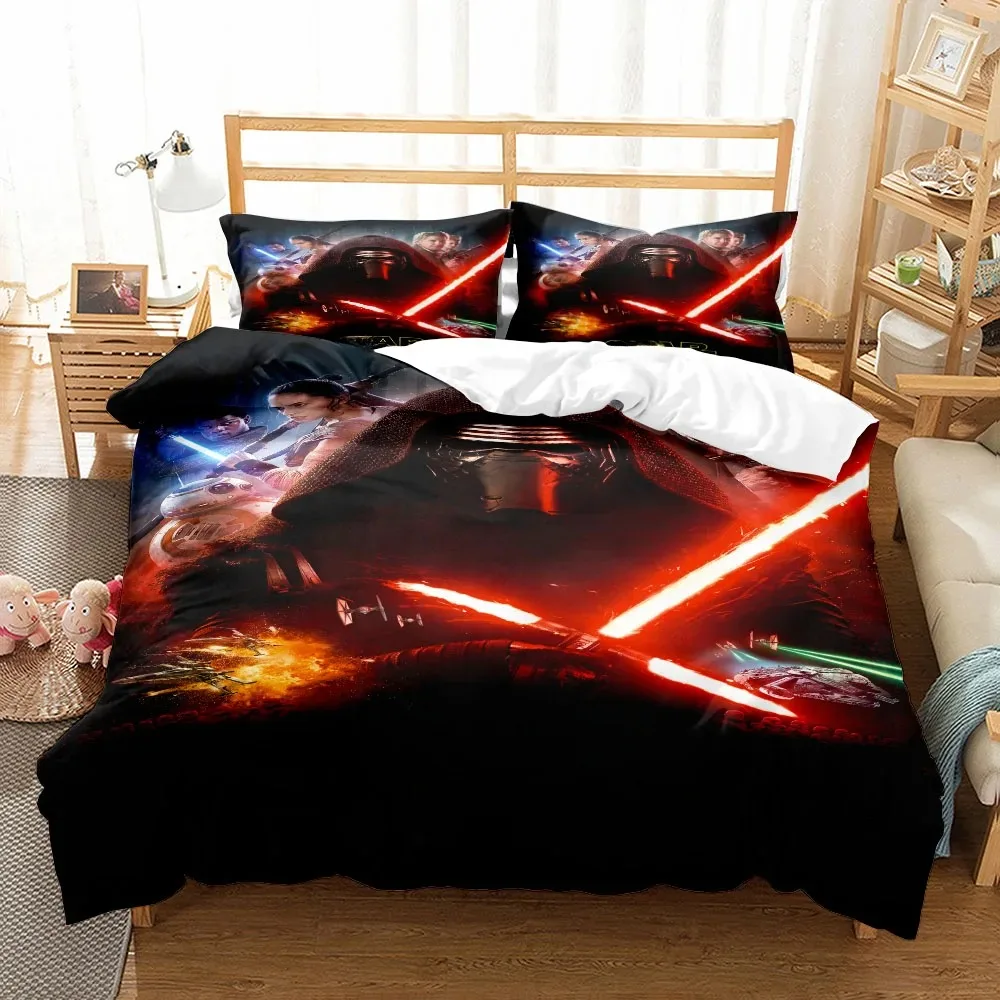 

Bedding Set 200x200cm Space Sci-Fi War Print Duvet Cover Pillowcase, Home Bedroom Decoration Luxury gifts for boys and girls