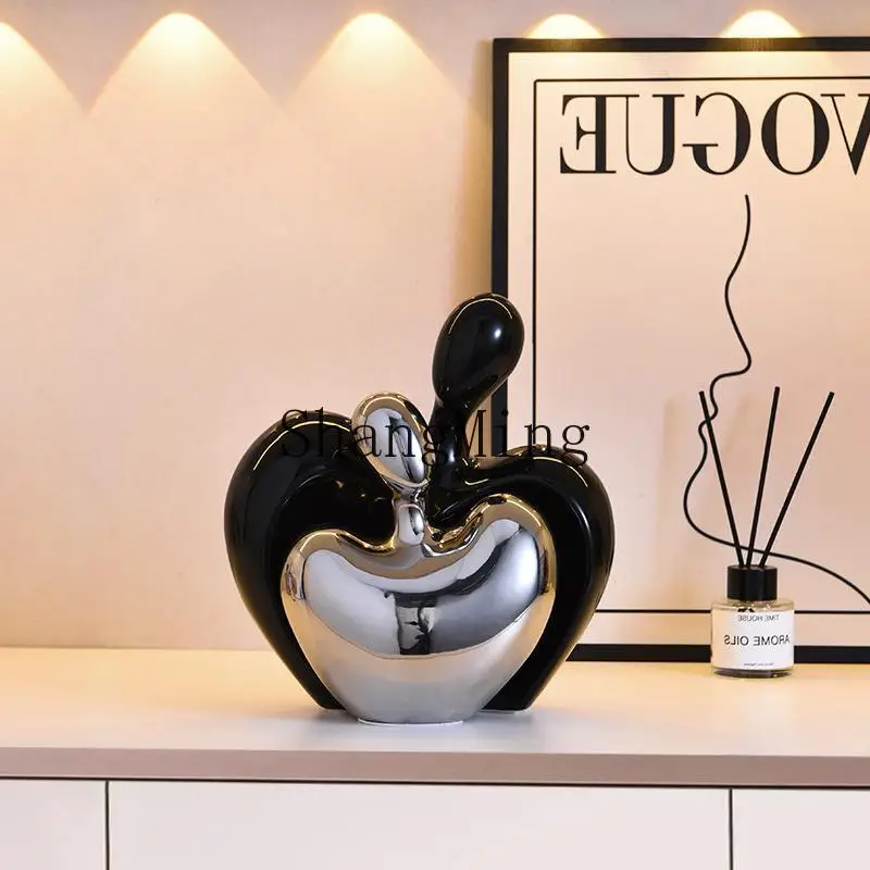 

CL Light Luxury Snuggle Couple Ceramic Soft Decoration Home Living Room Wine Cabinet TV Cabinet Entrance Decoration Decoration