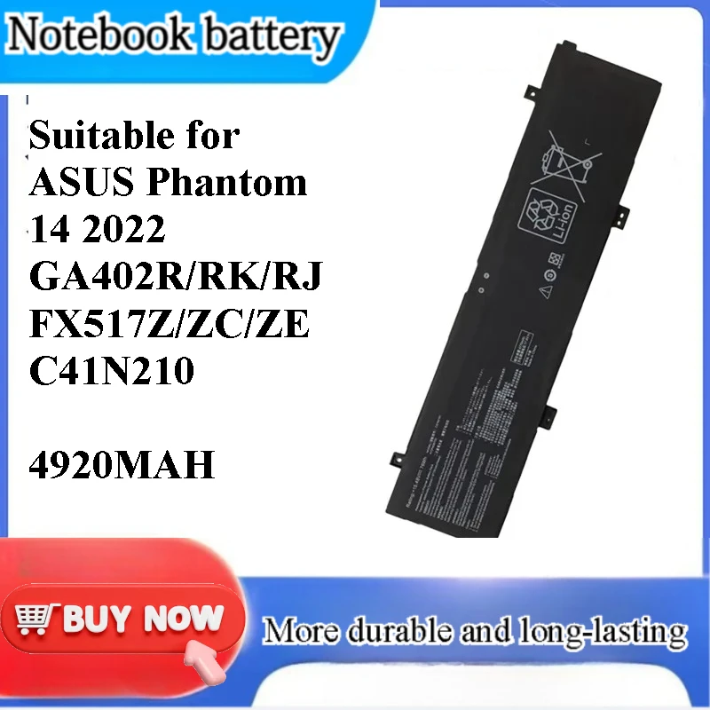 for ASUS Magic 14 2022 GA402R RK RJ FX517Z ZC ZE C41N2101 Battery