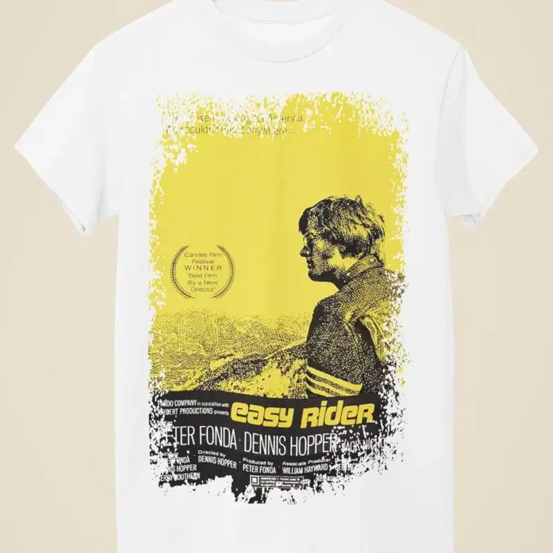 Easy Rider Movie Poster Inspired White T Shirt