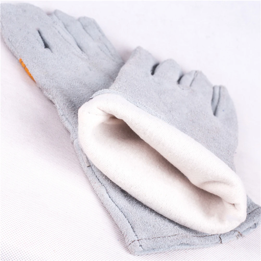 

1Pair Wear-Resistant Welding Gloves Heavy Duty Protective Handwear for Construction DIY Auto Repair Yard Work Safety Gear