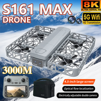 S161 Max Drone Professional 8K HD Dual Camera 5G WIFI Optical Flow Positioning Foldable Quadcopte Aerial Photography Drone Gifts