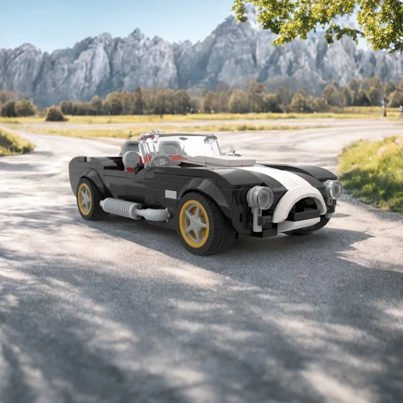 

255 шт. Moc строительные блоки Creative 1962 AC Shelbysad Cobrasa, Creative DIY, идеально подходят для образования и коллекции, ретро-стиль