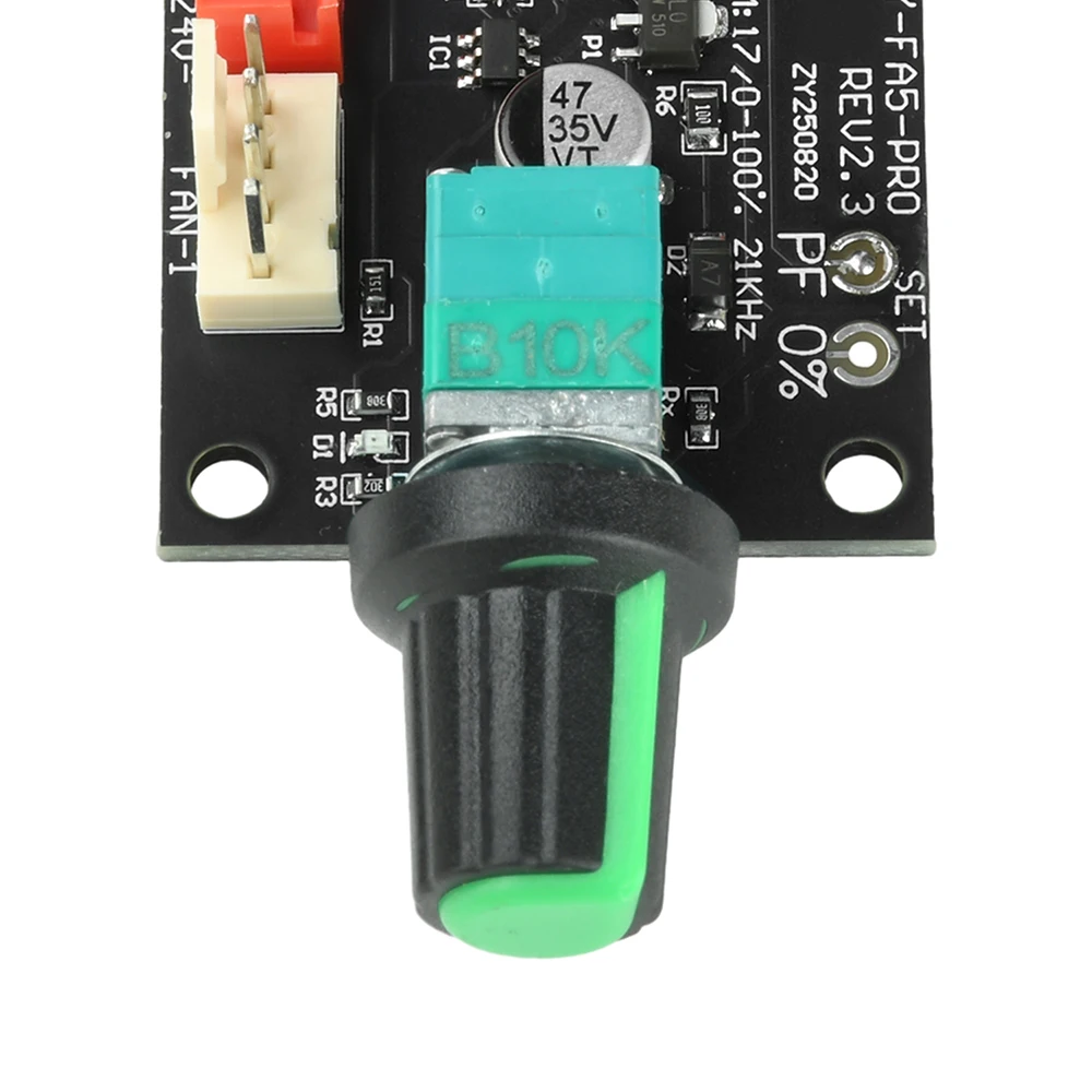 DC8-24V 5A 4-Wire Violent Fan Speed Controller Brushless DC Motor PWM Speed Controller with Switch 0-100% Duty Cycle Adjustable