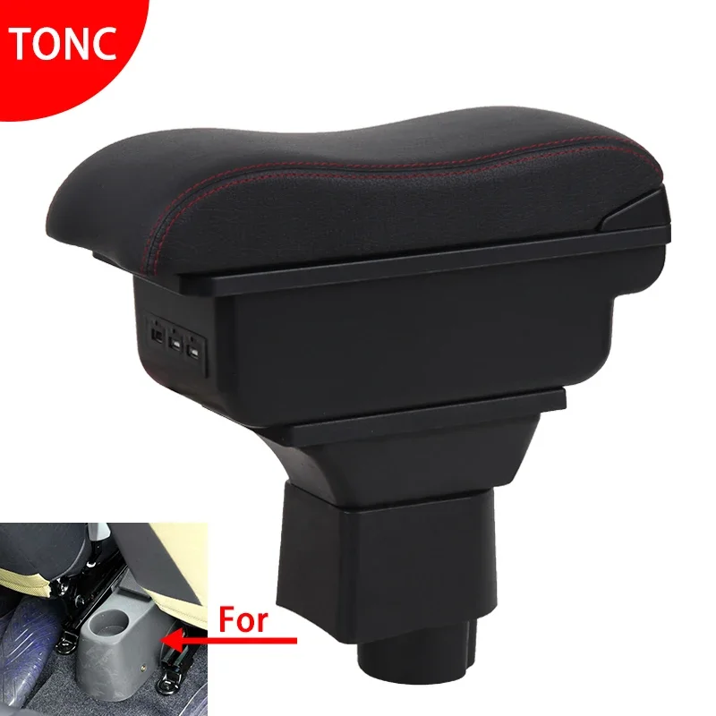 

For Chery A1 armrest box Interior details Center console Storage box with USB car accessories