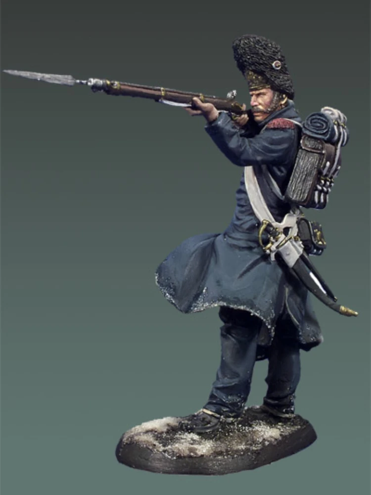 54mm Resin Figure Model Assembly Kit Resin Diy Toy Unpainted Napoleonic War French Guard Grenadier