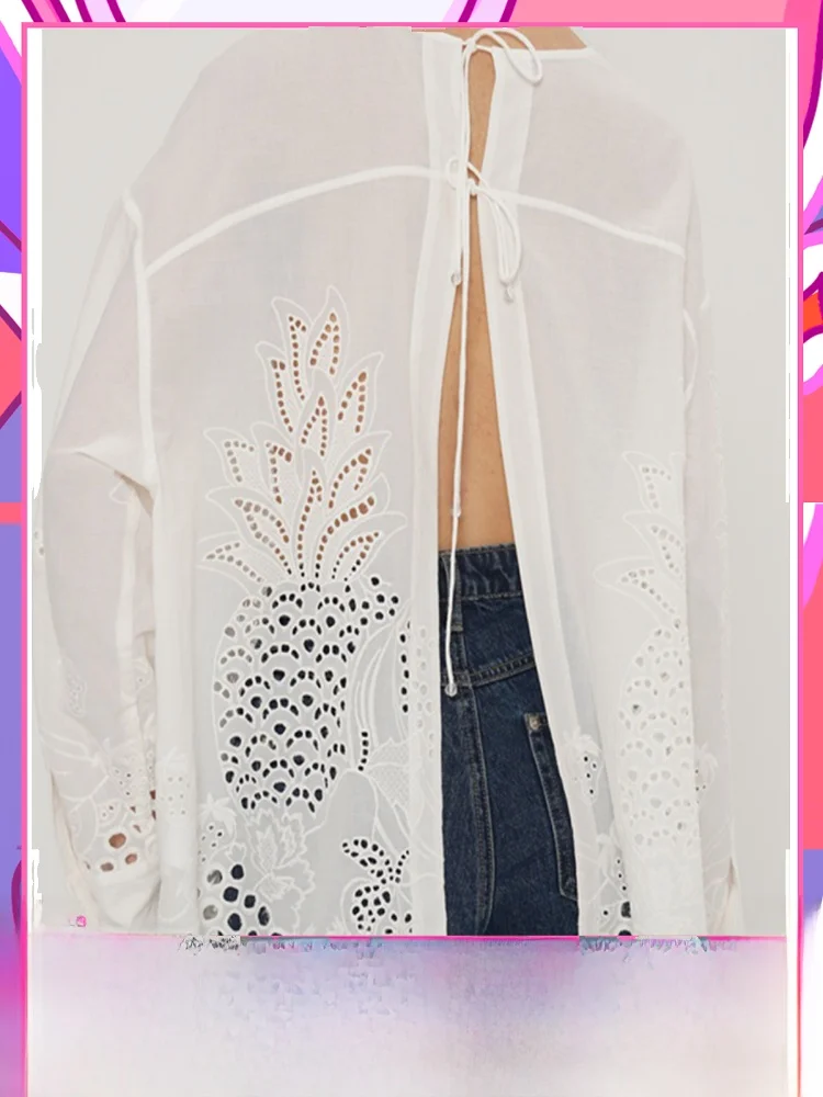 

Рубашка-кардиган Rowi Cite с открытым передом, двусторонняя, серия «Ананас», охлаждающая, из чистого хлопка, с рукавом три четверти, унисекс