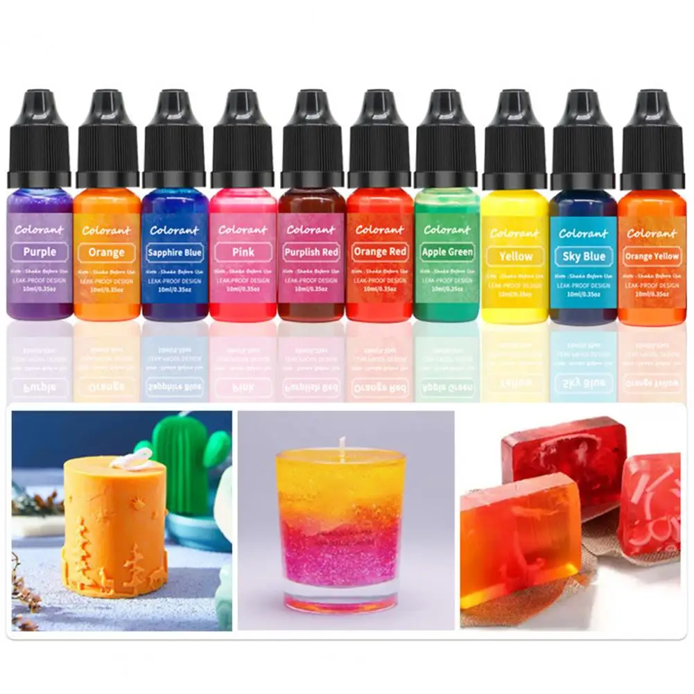 Practical Candle Color Essence  Excellent Saturation DIY Handmade Candle Pigment  Liquid Soap Colorant Candle Dye