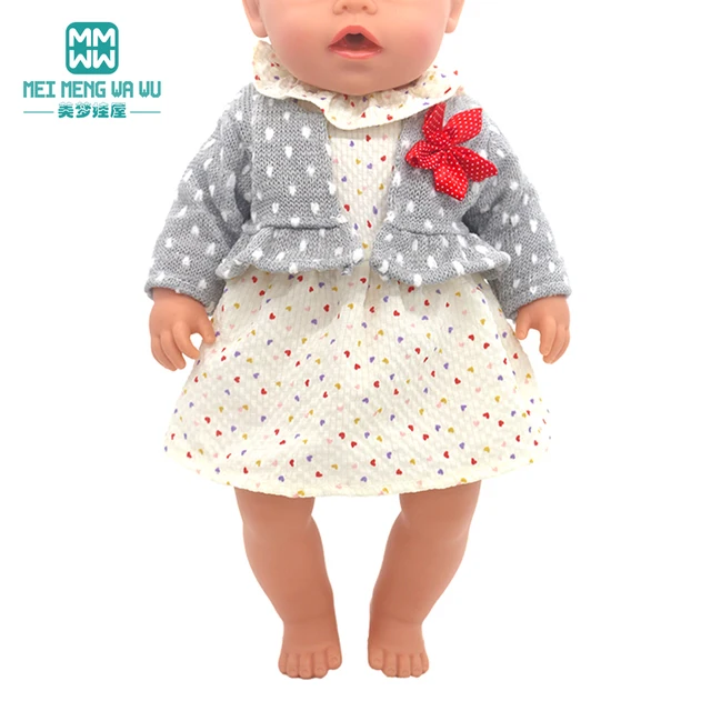 NOWOŚĆ Zabawki Ubranka dla lalek 43cm Noworodek lalka Amerykańskie akcesoria dla lalek Modne kurtki, dżinsy, buty prezent