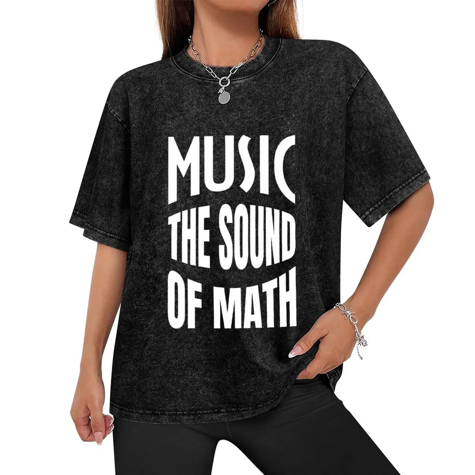 Music, sound of the math T-Shirt plus size clothes cheap stuff sublime blacks tshirts for men