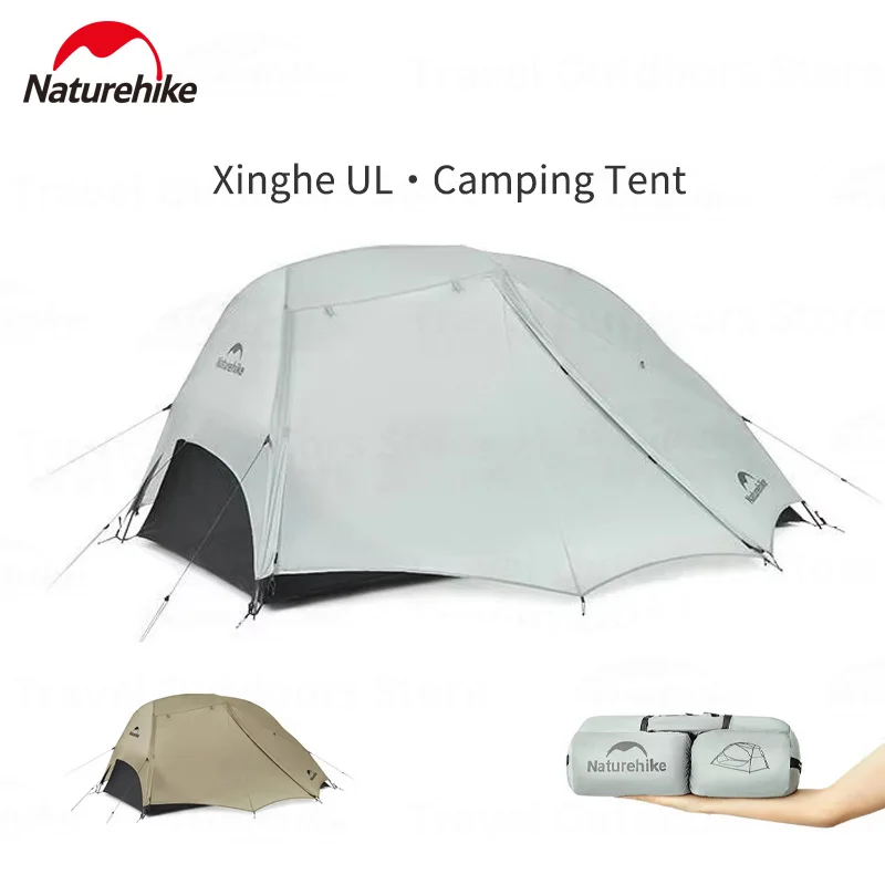 【セール中】Naturehike スターリバー UL キャンプテント 15D シリコン 軽量 ポータブル 2人用 3シーズン アウトドア 旅行 ハイキングテント マット付き