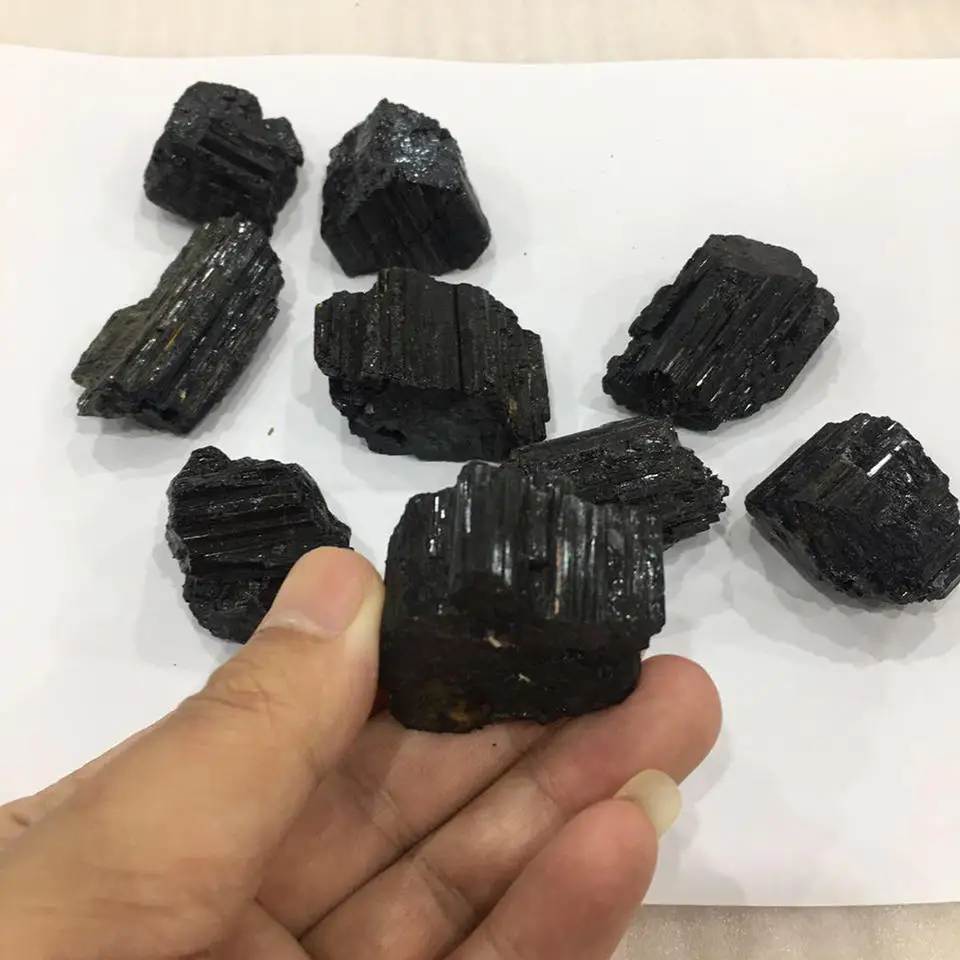 Wholesale Natural Crystal Raw Black Tourmaline Healing Stone Rough