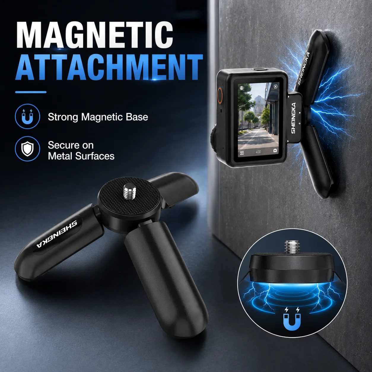 tripe-magnetico-portatil-mini-para-dji-pocket-3-4-action-6-5-suporte-para-gopro-13-insta360-x5-x4-acessorio-para-camera-de-acao