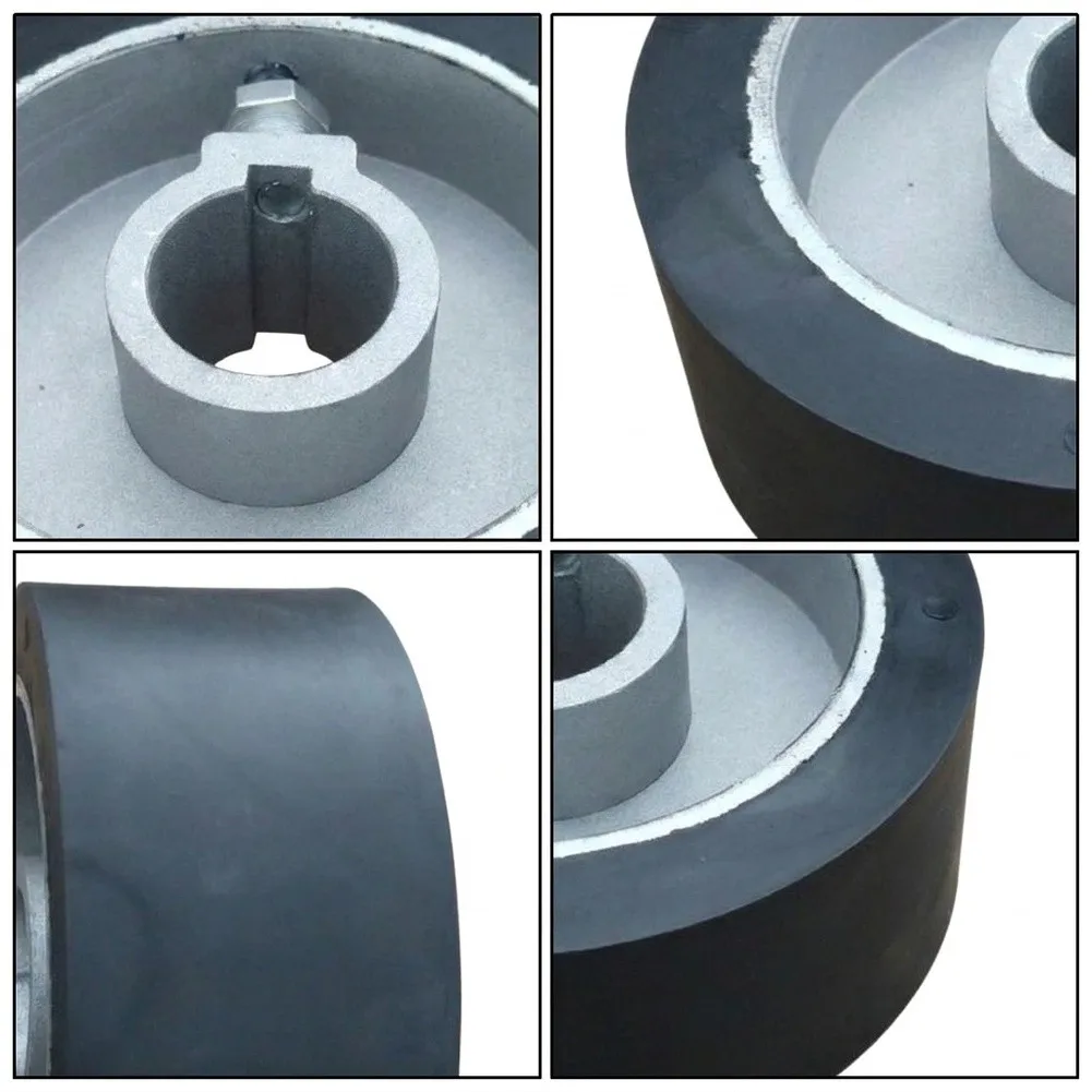 Industrial Feed Roller for Wood Planers with Four-Sided Pressure Wheel Geometry Enhancing Feed Stability and Process Control