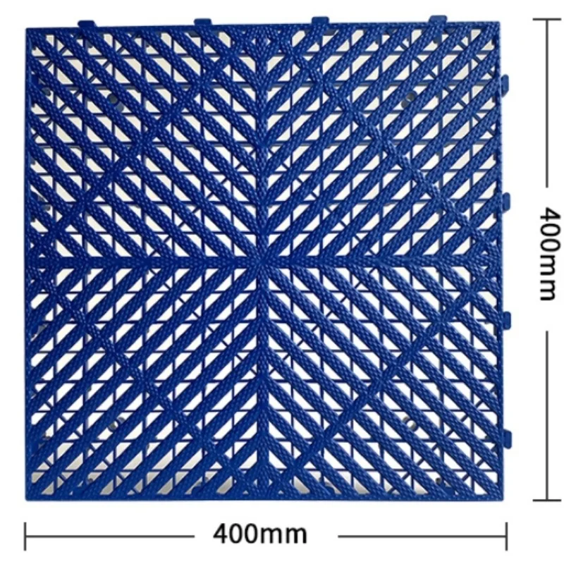 Plastic Tile Floating Splicing Pad Kindergarten Swimming Pool Car Wash Garage 4s Shop Floor Grille Splicing Pad 40x40x1.8cm