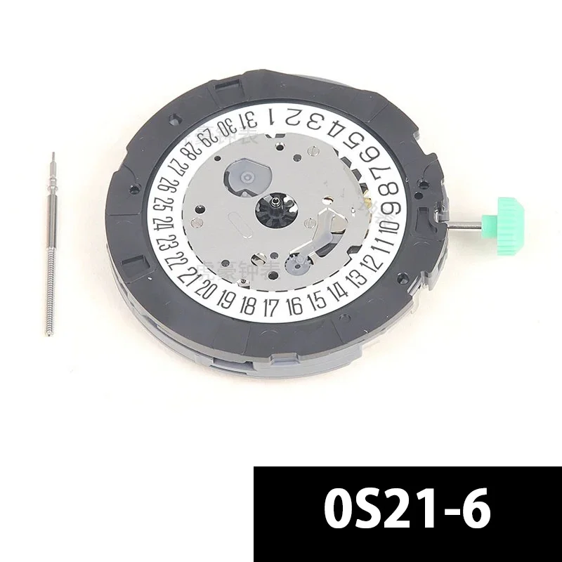 Новинка, кварцевый механизм MIYOTA OS21, календарь 3-9 секунд, шесть часов