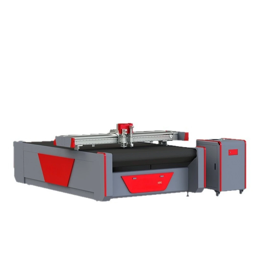Vibrating Knife Cutting Machine Flexible Material Cutter For Artificial Leather Genuine Leather Luggage Production