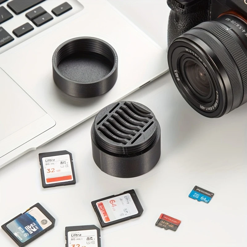 حافظة بطاقات الذاكرة حامل عرض موقف مدمج محمول مضاد للصدمات والغبار حامل مُنظِم لـ SD SDHC SDXC Micro SD #3