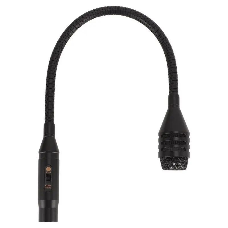 Professional Dynamic Microphone XLR Male 3 Pin Interface Gooseneck DJ Mic For Recording Studio