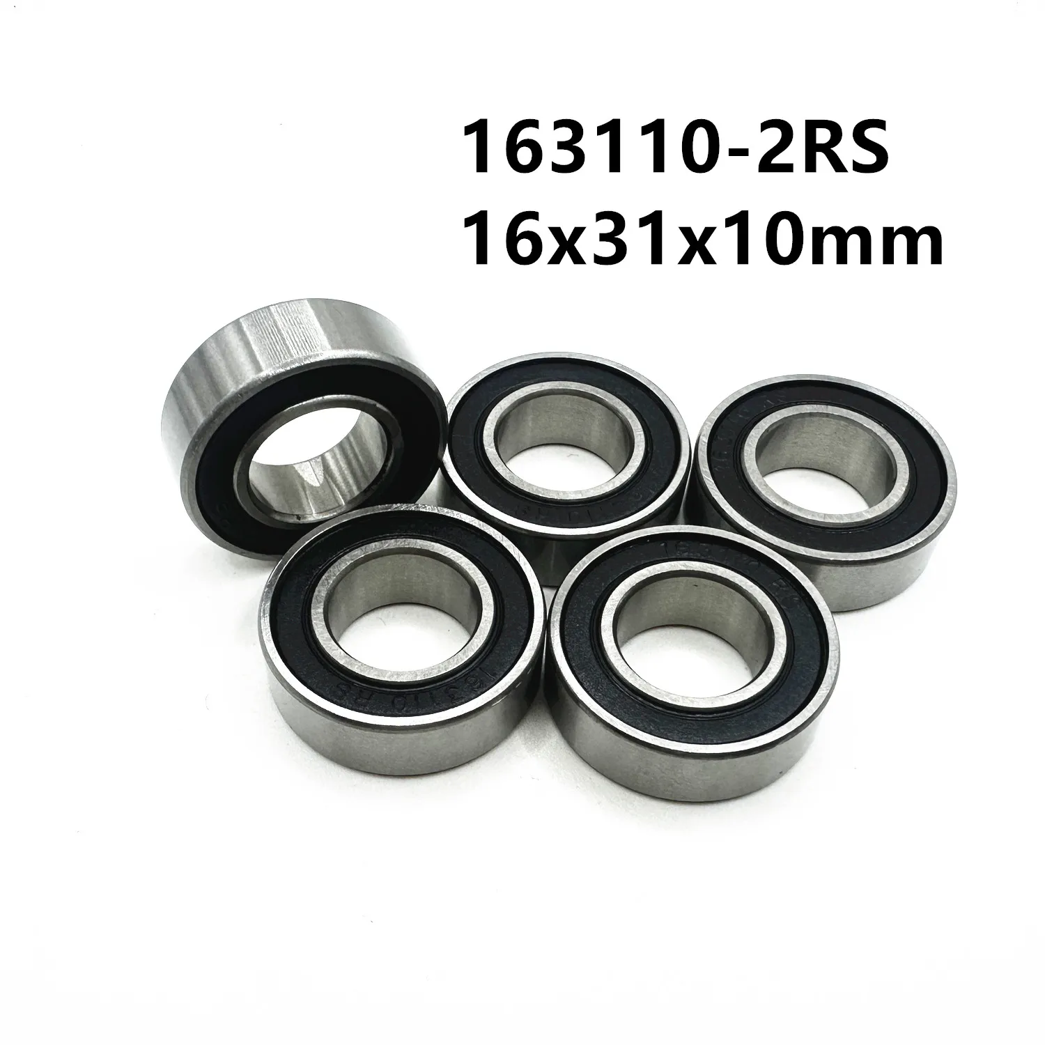 1Pcs 163110-2RS 16x31x10mm Bike Axis Repair Bearing Unstandard 6002-2RS 163110RS 163110