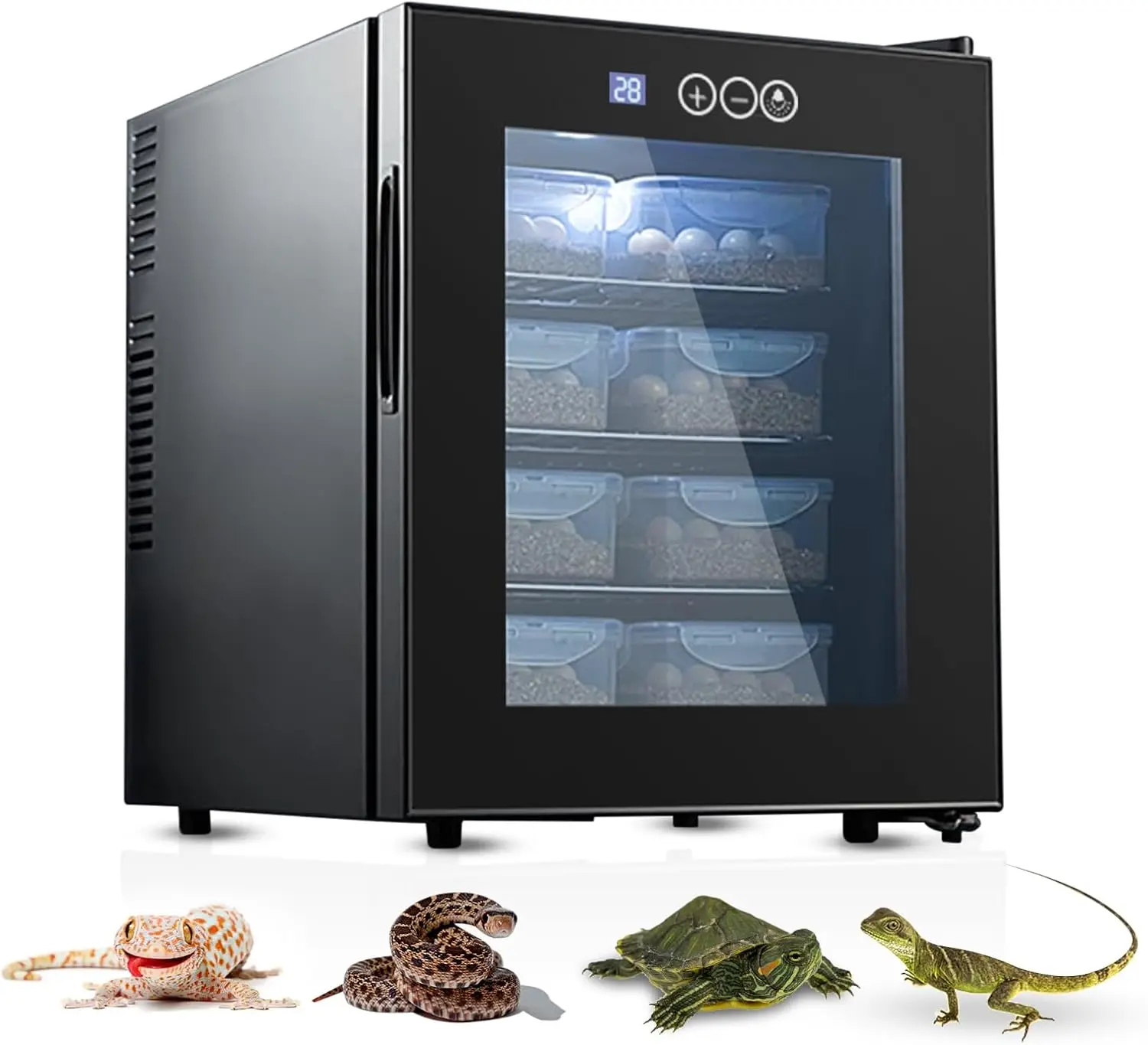 

GOYOJO 48L/12.7 Gallon Egg Incubator Precise Temperature Control for Hatching Chicken Duck Eggs Cooling Heating OEM Customizable