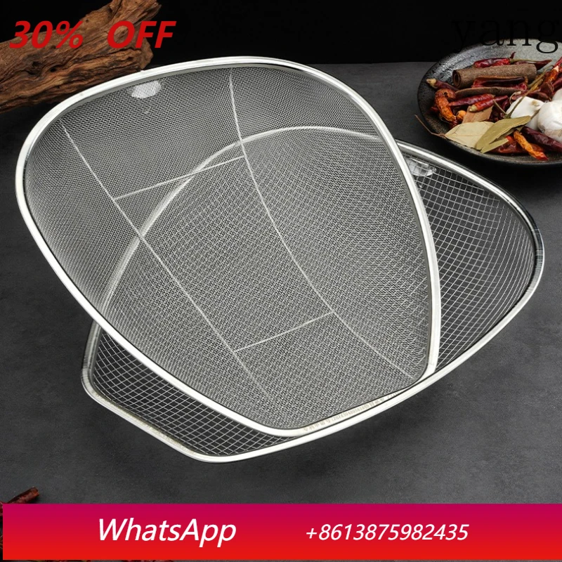 

LTT stainless steel dense hole drain washing basin kitchen large drying basket