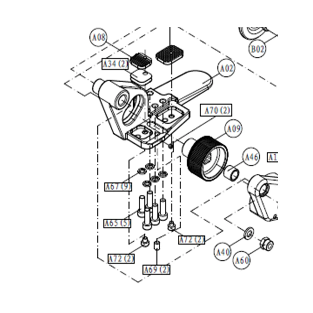 A08 A09 Semi-Automatic Strapping Tool Spare Part Pneumatic Driven for AQD19 Strapping Machine Packaged in Case