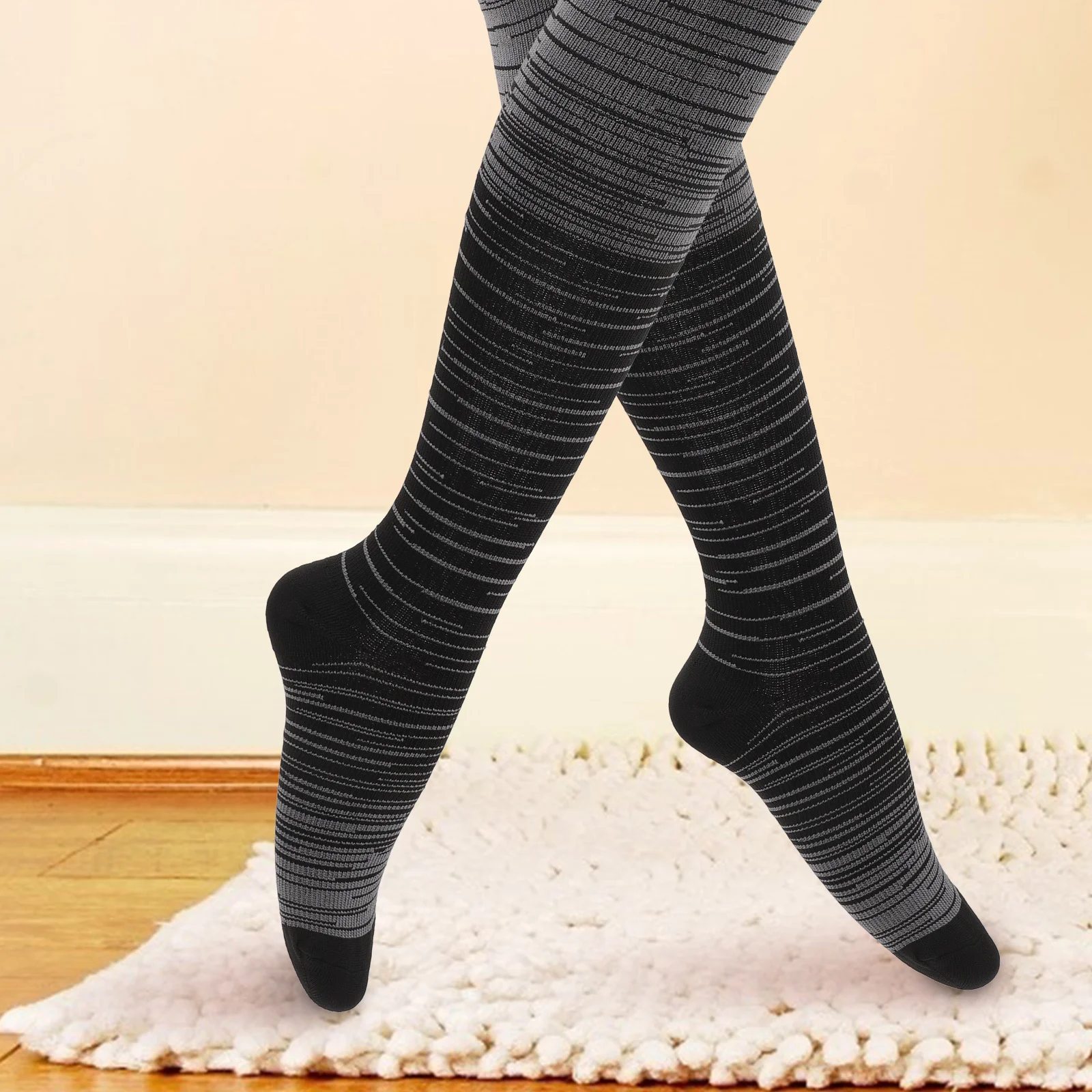 2Pairs الرياضة العجل الجوارب للجنسين القدم الجوارب جوارب مرنة لكرة القدم تشغيل الدراجات المشي طوال اليوم استخدام جوارب كرة القدم