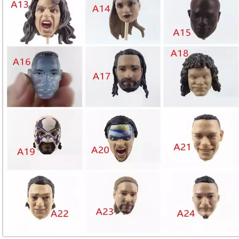 ماتيلز حلقة المصارع إكسسوارات دمي مجموعة نحت الرأس المفاصل الدمى المنقولة #3