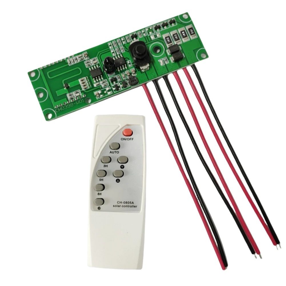 3.2V 3.7V Solar LED Driver Controller Board Microwave Radar Human Body Induction Solar Light Circuit Board Remote Control