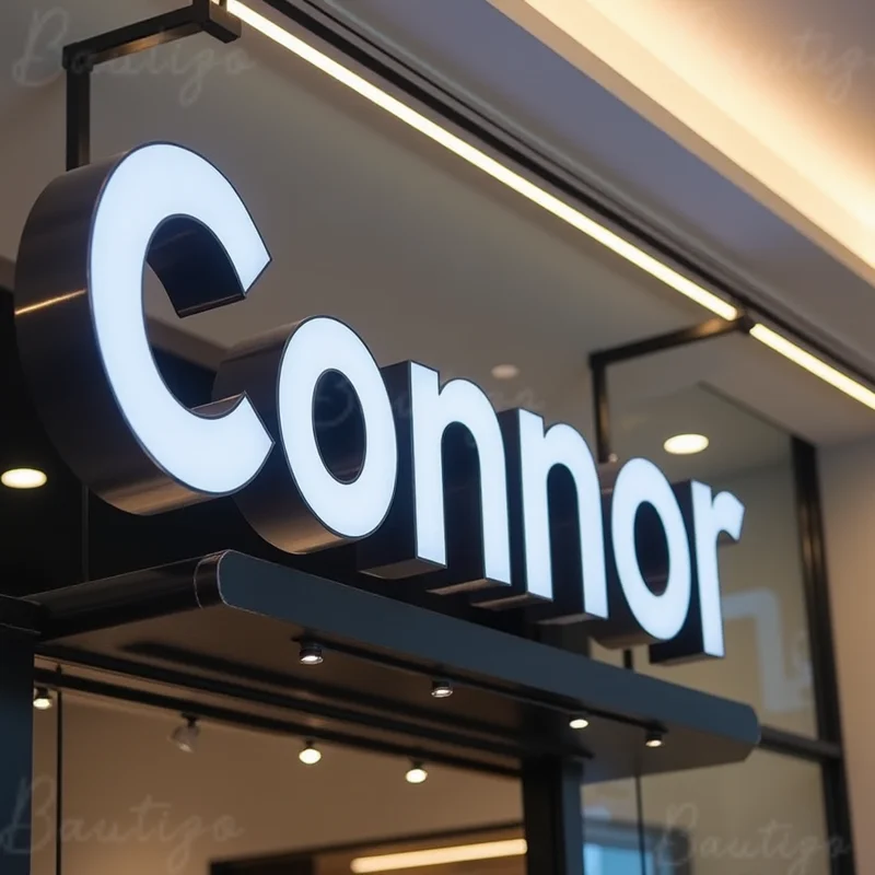 

Custom 3D Metal LED Frontlit Letters Sign For Outdoor Business Storefront Waterproof Advertising Display