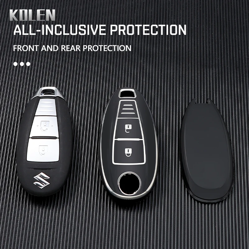 NEW TPU Car Remote Key Case Shell Cover Fob For Suzuki Vitara Swift Ignis Kizashi SX4 Baleno Ertiga Samurai S-Cross Accessories