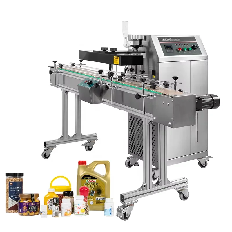 Keyboard Automatic ElectromagneticContinuous Water Cooling Aluminum Foil Electromagnetic Induction Sealer for Production Line