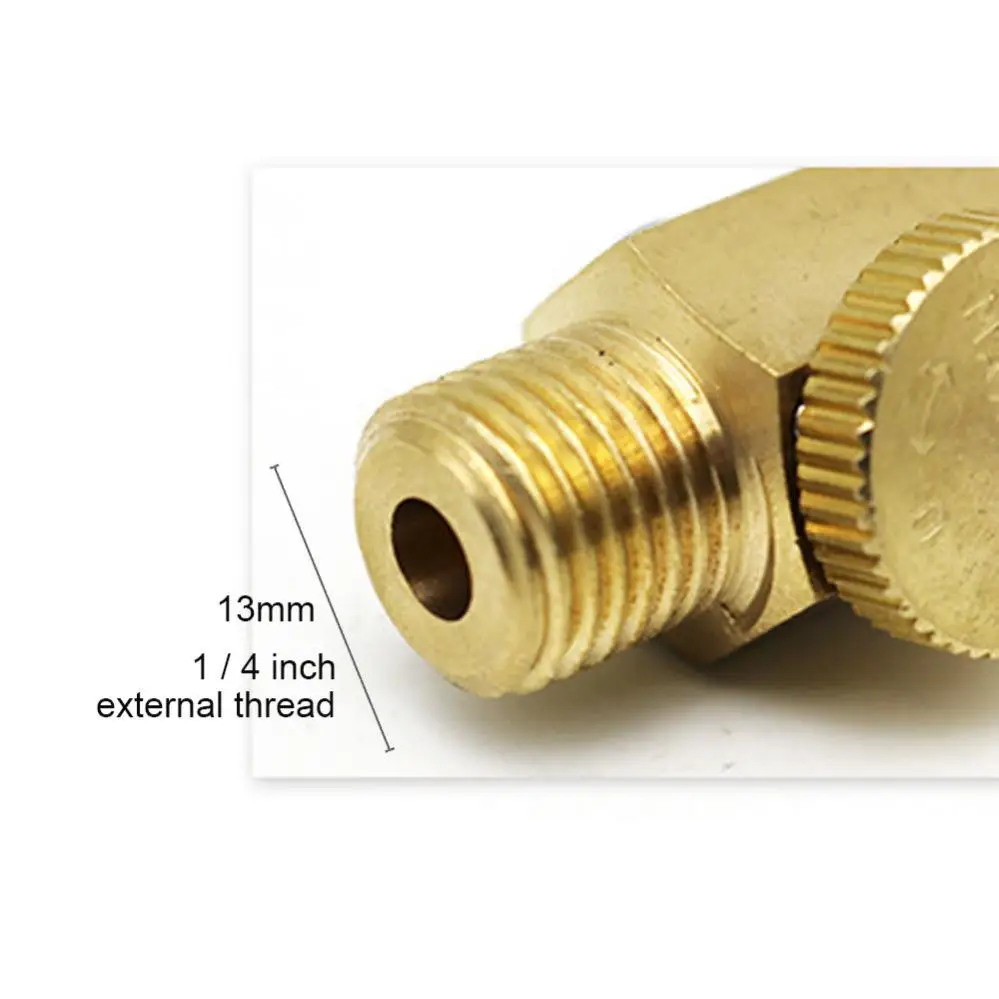 1/4 inch NPT Air Flow Regulator Control Valve Pneumatic Speed Regulation for Pneumatic Tools Air Conditioning Device