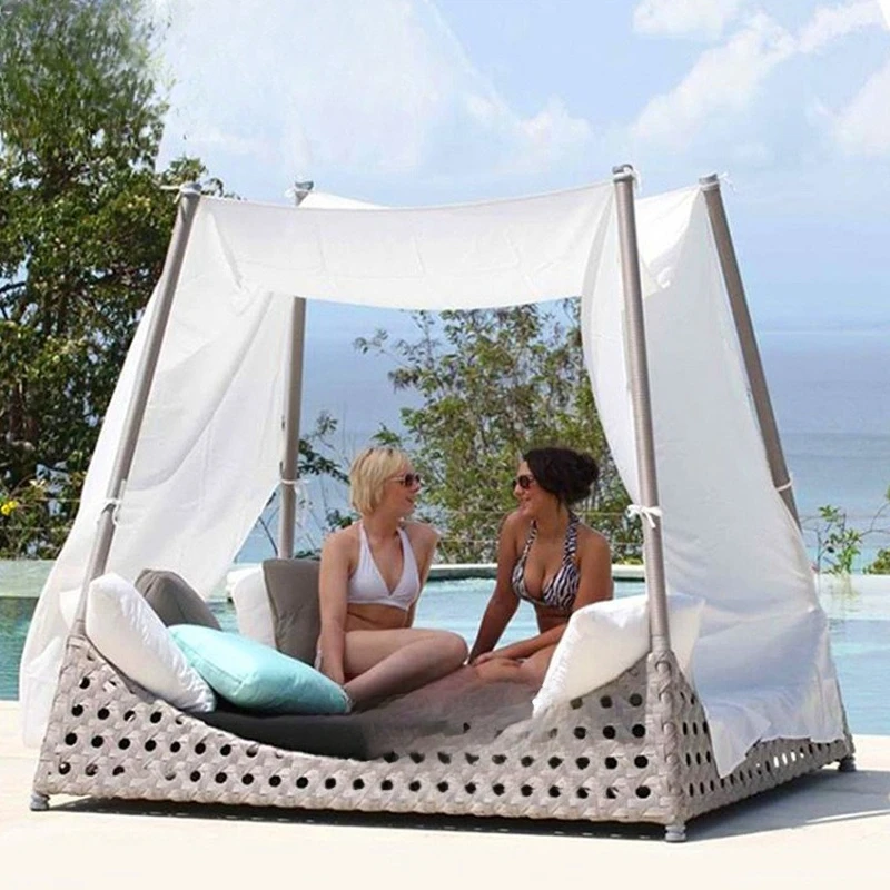 

Outdoor furniture villa terrace garden scenic spot Nordic bed balcony leisure combination