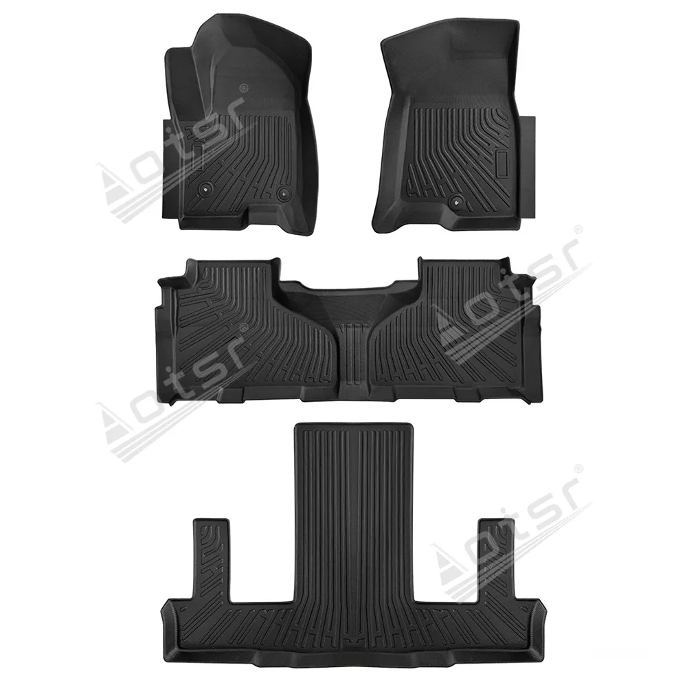 Автомобильные коврики для Chevy Tahoe 7-местный/GMC Yukon 7-местный 2021-2024 Автомобильные коврики TPE Подушечки для ног Водонепроницаемые Износостойкие Внутренние Автомобильные коврики для Chevy Tahoe 7-местный/GMC Yukon 7-местный 2021-2024 Автомобильные коврики TPE Подушечки для ног Водонепроницаемые Износостойкие Внутренние