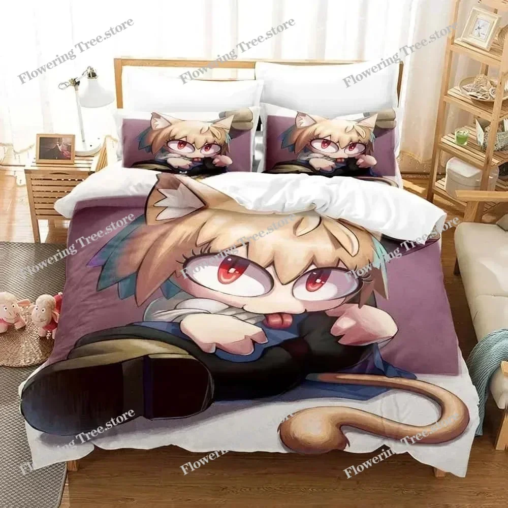 3D Printed Cartoons Melty Blood Neco Arc Bedding Set Single Twin Full Queen King Size Bed Set Adult Kid Bedroom Duvet cover Sets