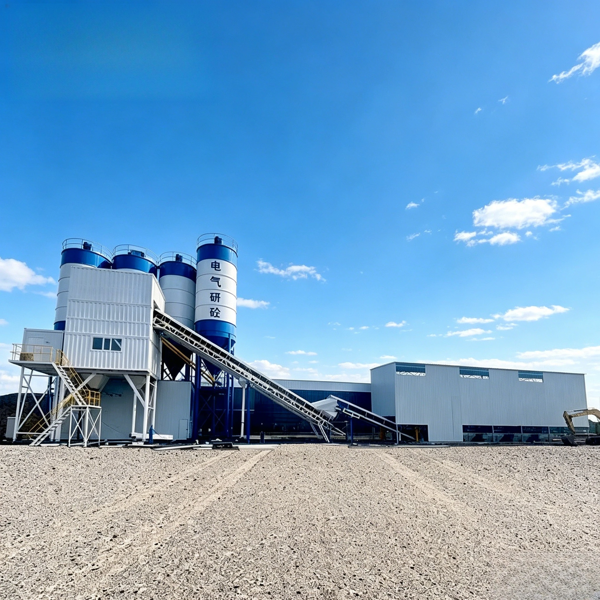 Precast Concrete Mixing Station Ready Mix 90 M3 Concrete Production Line ISO CE Certified with Twin Shaft Mixer Customized