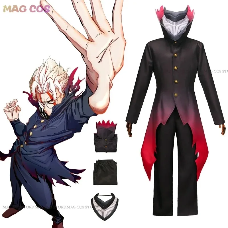 

Костюм Кен Такакура, аниме Дандадан, черный Окарон, маска для косплея, очки, мужской костюм на Хэллоуин;6,r'8;p'