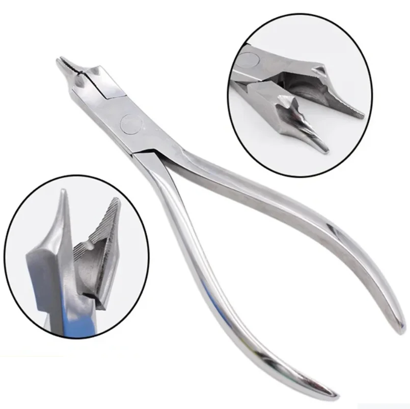 Dental Three Jaws Plier Bending Clasp Making Split Springs Cutting Steel Wire Medical Technical Forcep Orthodontic Dentist Tools